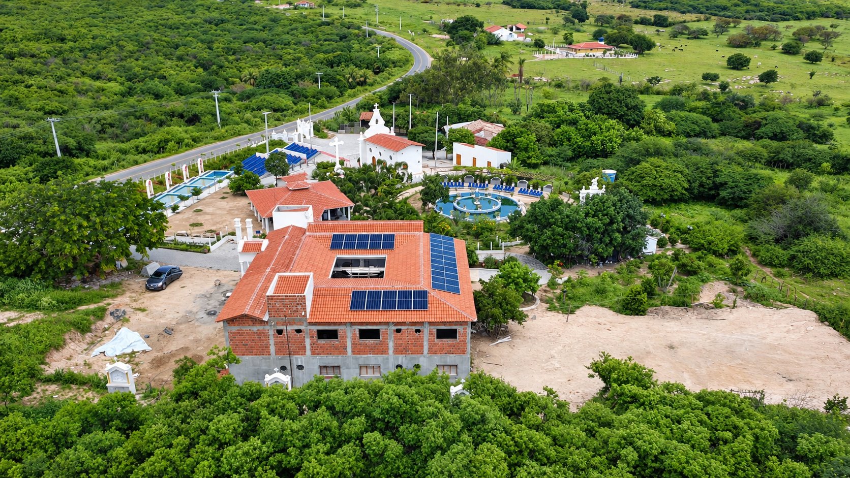 Instalação solar realizada pela MonteSol no Sertão paraibano